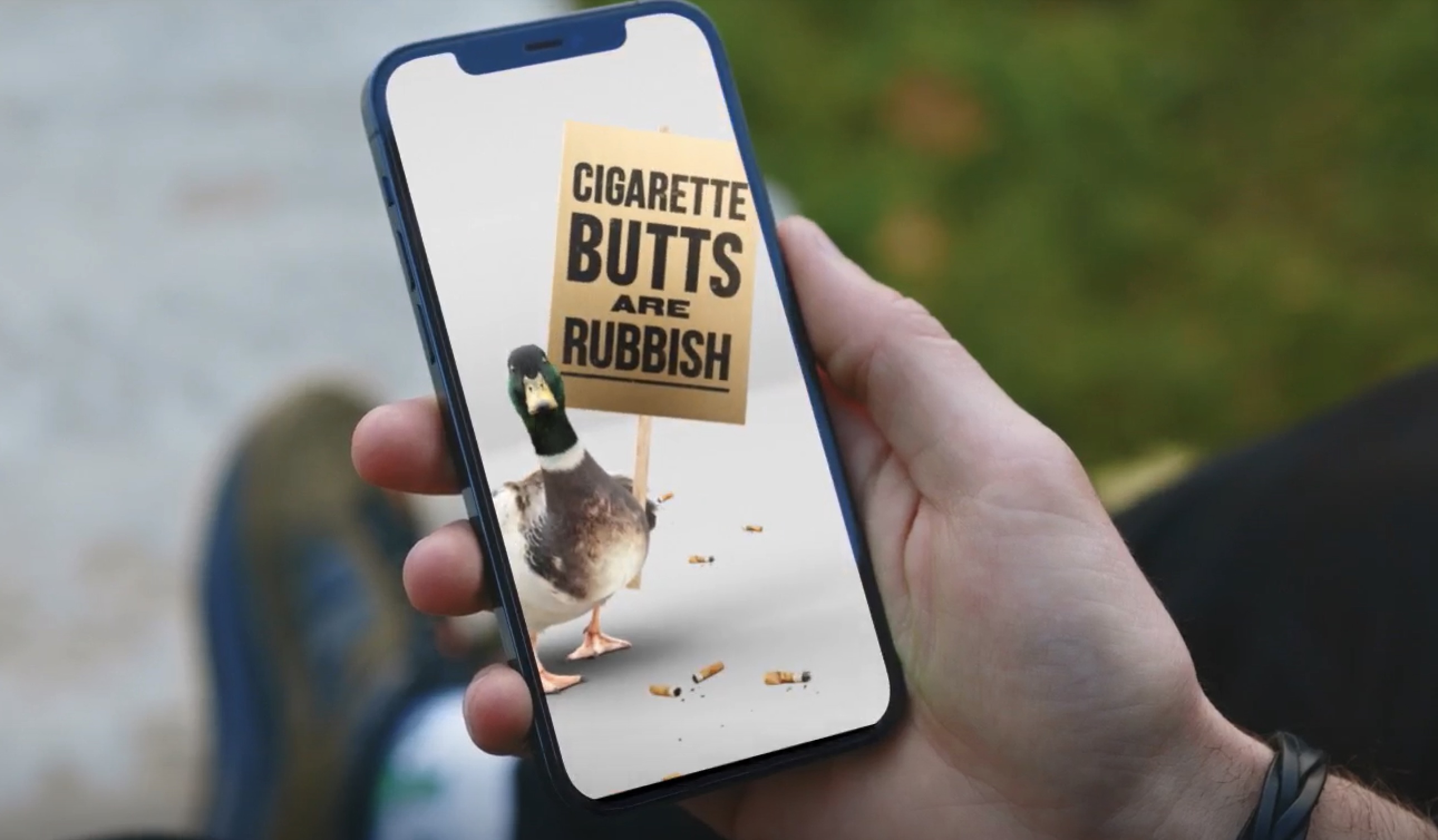 Cigarette butts are rubbish